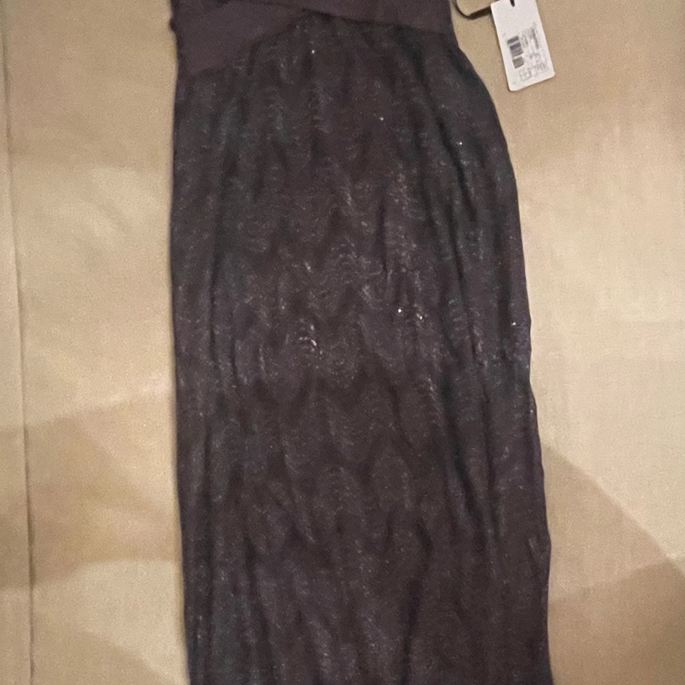 M Missoni Dark Purple Plum color Knit Maxi Cocktail Dress – Sleeveless - Picture 4 of 5